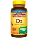 2 Nature Made Vitamin D3 Bottles
