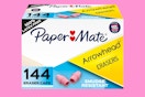 a box of pencil cap erasers