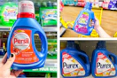 dollar general persil, purex, snuggle 3-photo collage