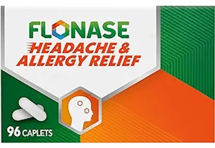 2 Flonase Headache and Allergy Relief Caplets