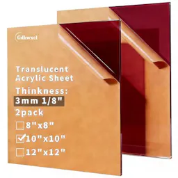 Translucent Acrylic Sheets 2-Pack