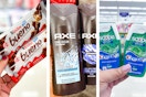 kinder, axe, and crest products