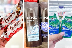 kinder, axe, and crest products