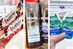 kinder, axe, and crest products