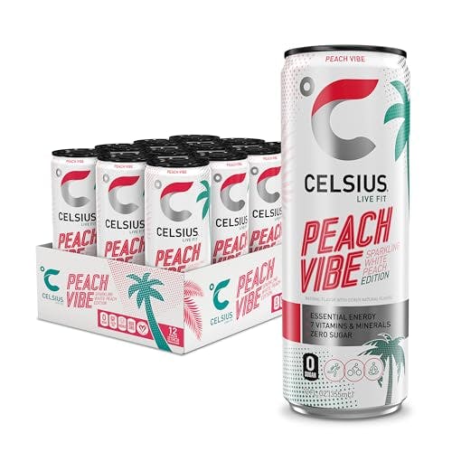 CELSIUS Sparkling Peach Vibe 12-Pack