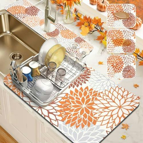 Dish Drying Mat & Sink Splash Guard