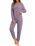 Womens Ribbed Lounge Set