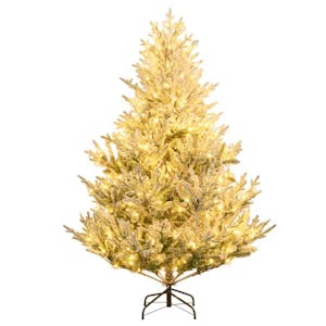 Pre-Lit Flocked Christmas Tree