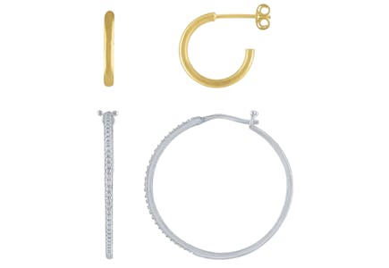 Yes, Please Hoop Earring Set