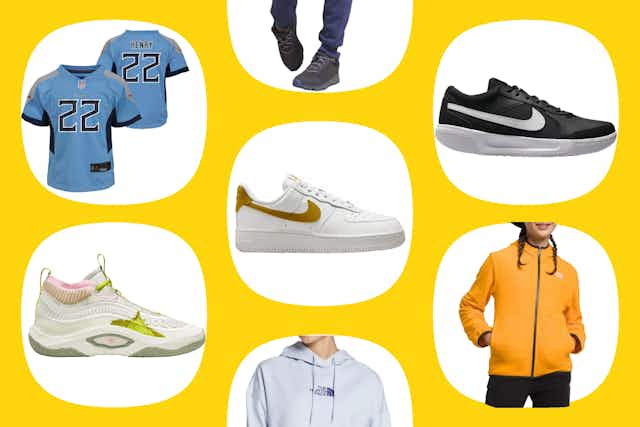 $9 NFL Jersey, $50 Nike Air Force Shoes, and More at Dick's Sporting Goods card image