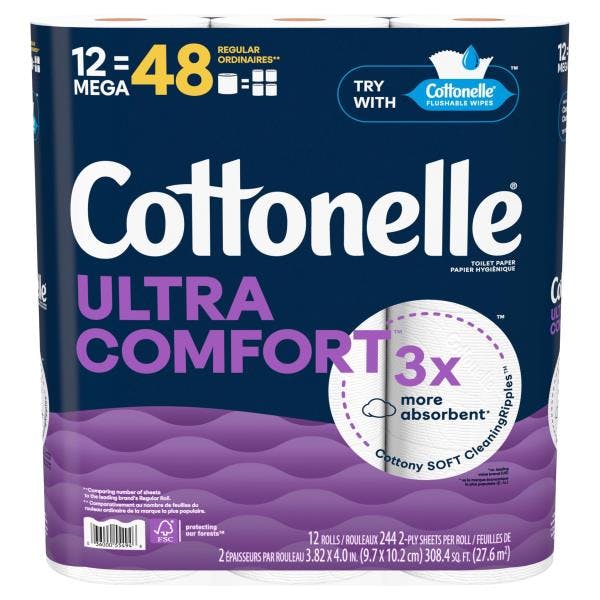 2 Cottonelle Toilet Paper Packs