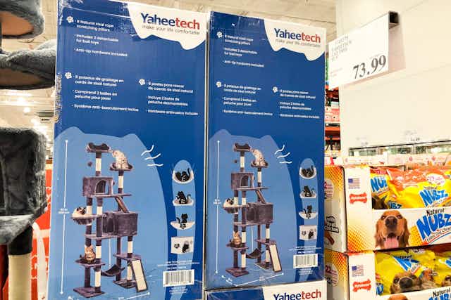 Yaheetech Extra-Large Cat Tree, Only $73.99 at Costco card image