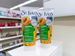 st. ives face scrubs on walgreens shelf