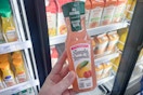 hand holding simply lemonade at meijer