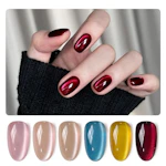 Glitter Cat Eye Gel Nail Polish Set