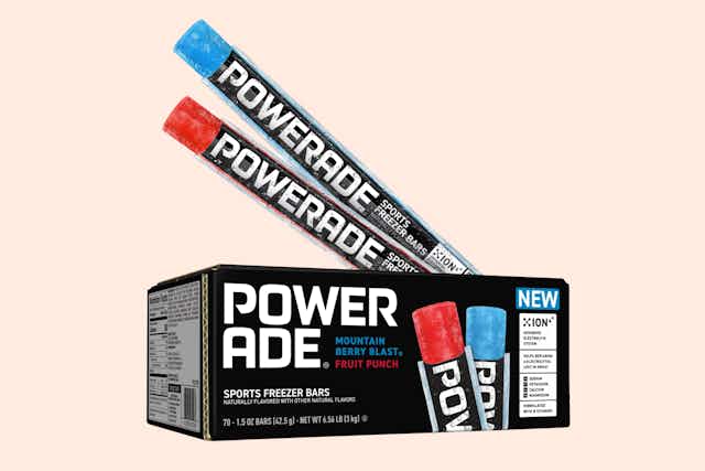Score 70 Powerade Freezer Pops for Only $2.48 at Walmart — No Coupons Needed card image
