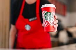 Get a FREE Reusable Starbucks Red Cup With Drink Purchase on Nov. 14 Only! card image