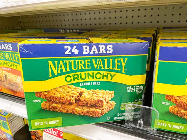 Nature Valley Crunchy 30-Count Granola Bars, as Low as $8.50 on Amazon card image