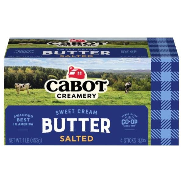 2 Cabot Creamery Salted Butters