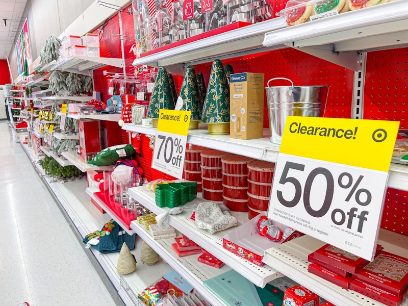 christmas clearance in target