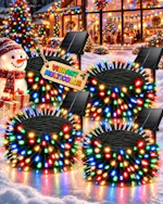 Solar Christmas Lights 4-Pack