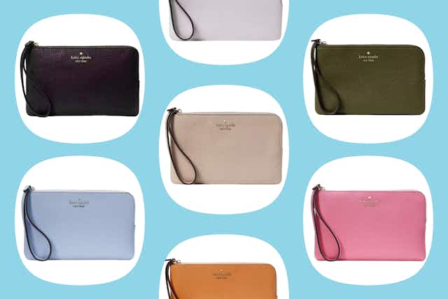 Today Only: Leather Wristlet, Just $29 at Kate Spade Outlet (Reg. $139) card image