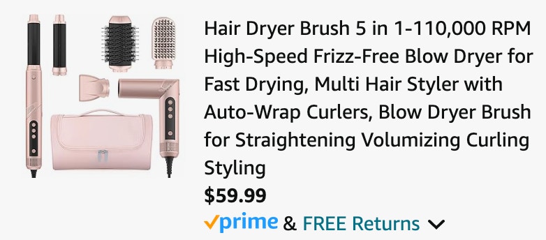 hair dryer brush