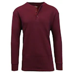 Men's Thermal Waffle Knit Henley