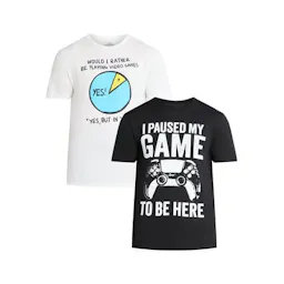 Video Games Men's Graphic Tee 2-Pack