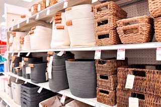 brightroom decorative storage baskets on a target shelf