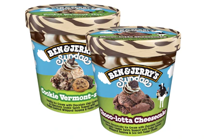 2 Ben & Jerry's Sundae Pints