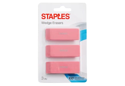 Staples Eraser Pack