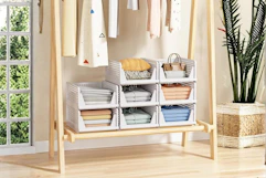 Stackable Closet Storage Basket Set