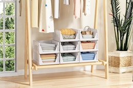 Stackable Closet Storage Basket Set