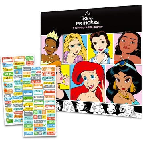 Disney Princess 2026 Mini Calendar