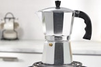an espresso maker in a kitchen