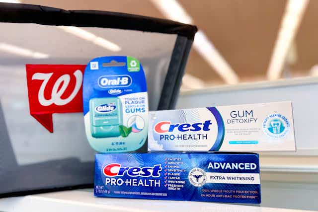 Grab 2 Crest Toothpastes and an Oral-B Floss for Free at Walgreens card image