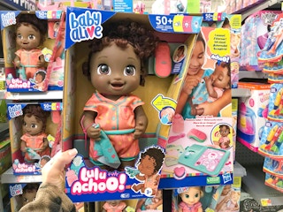 walmart baby alive lulu achoo doll hand holding
