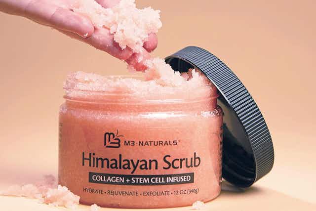 Amazon's Bestselling Himalayan Salt Body Scrub, as Low as $10.86  card image