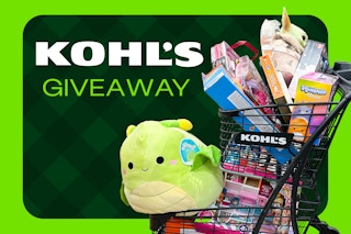 a kohls cart filled with stuff
