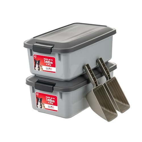 IRIS USA Pet Food Container 2-Pack