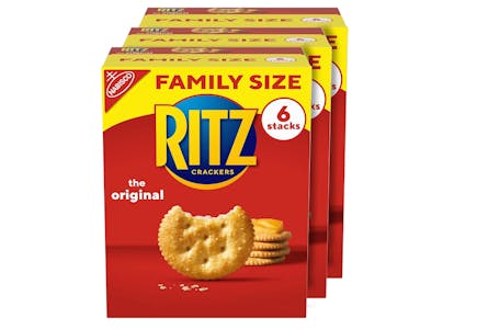 Ritz Original Crackers Family Size 3-Packs