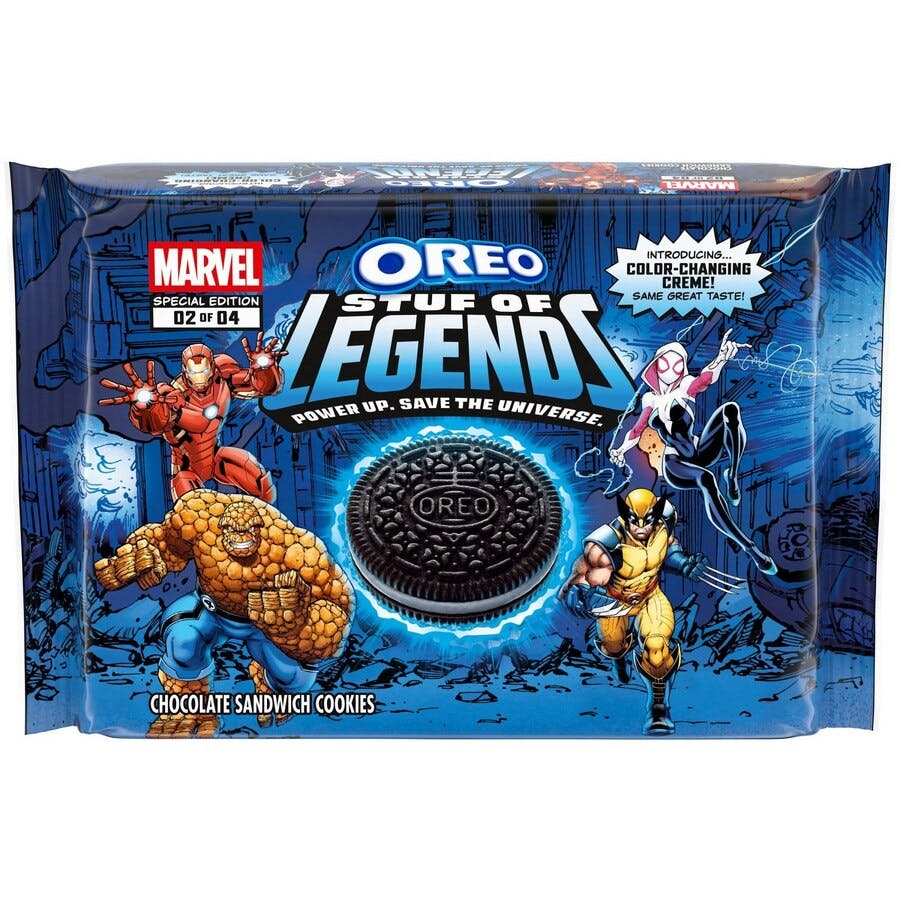 2 Marvel Oreo Cookie Packs