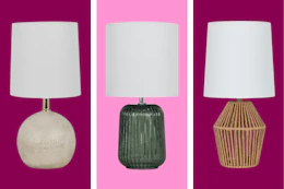 3 Walmart lamp styles