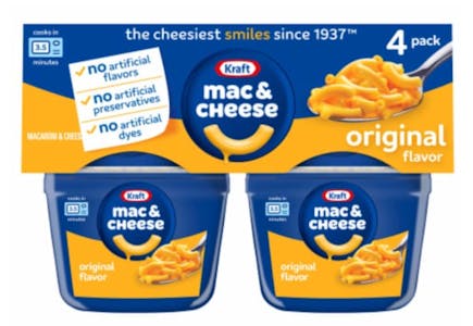 Kraft Macaroni and Cheese Cup 4-Pack
