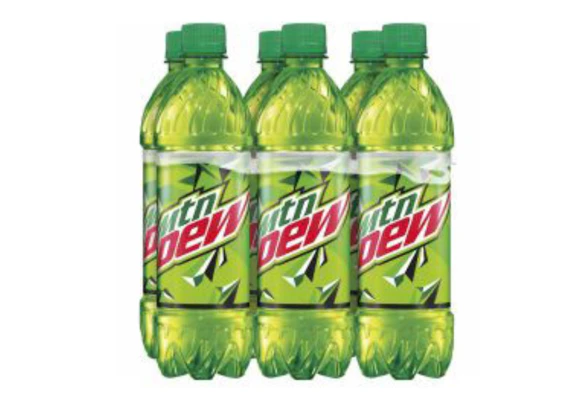4 MTN Dew Soda 6-Packs