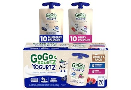 GoGo Squeez 20-Pack