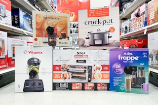 5 kitchen appliances together in a target aisle