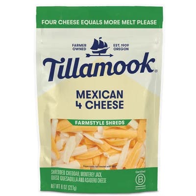 2 Tillamook Shredded Cheese Bags