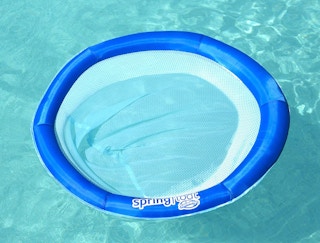 Pool float in a pool